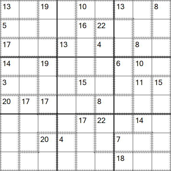 Killer Sudoku - Difficile