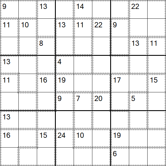 Killer Sudoku - Difficile
