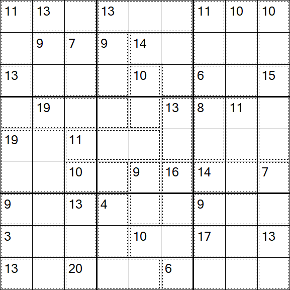 Killer Sudoku - Difficile