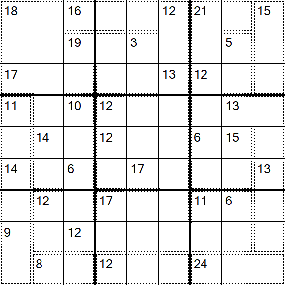 Killer Sudoku - Difícil