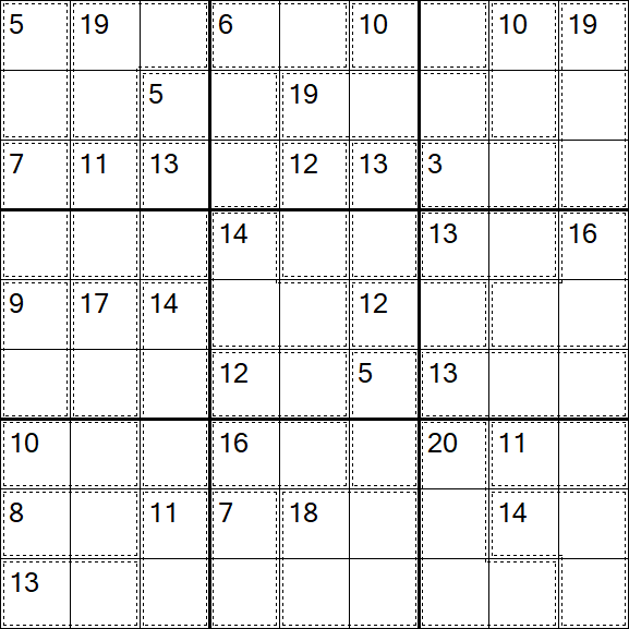 Killer Sudoku - Difícil