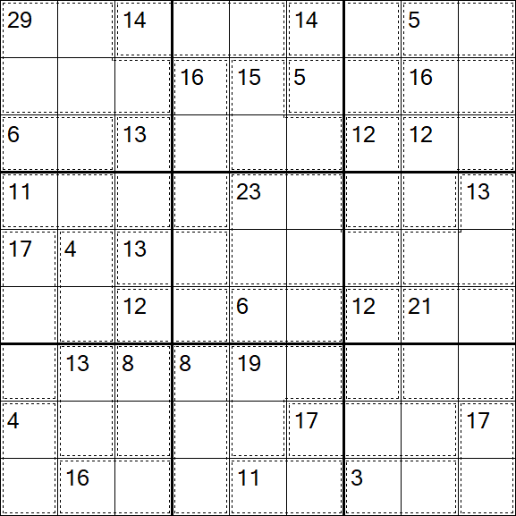 Killer Sudoku - Difícil