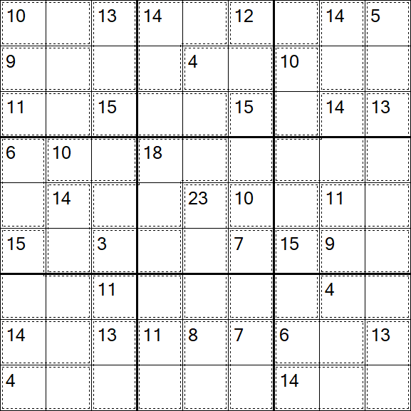 Killer Sudoku - Hard