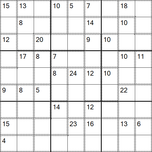 Killer Sudoku - Hard