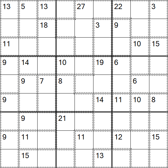 Killer Sudoku - Hard