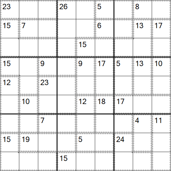 Killer Sudoku - Difícil