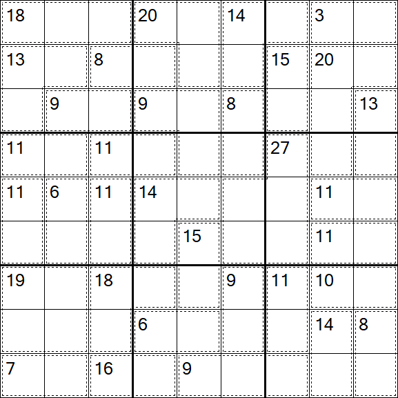 Killer Sudoku - Hard