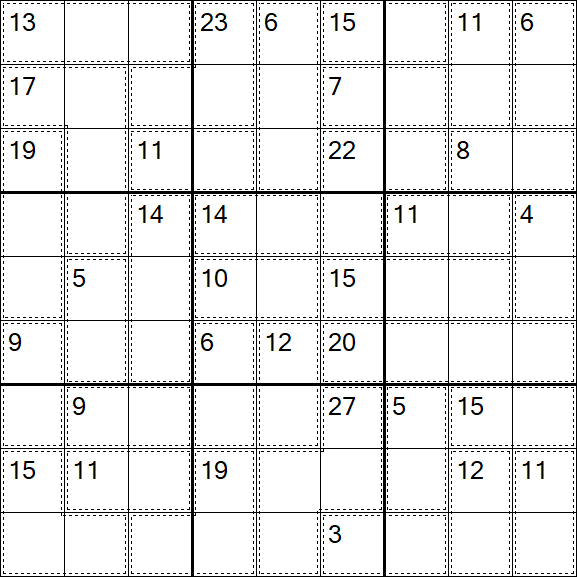 Killer Sudoku - Hard