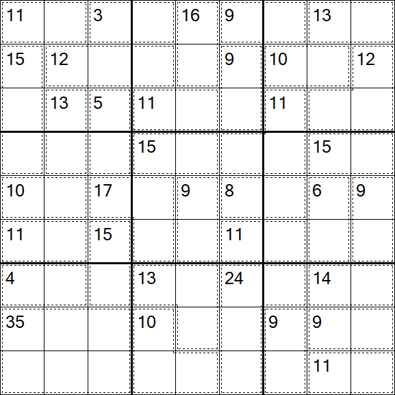 Killer Sudoku - Difficile