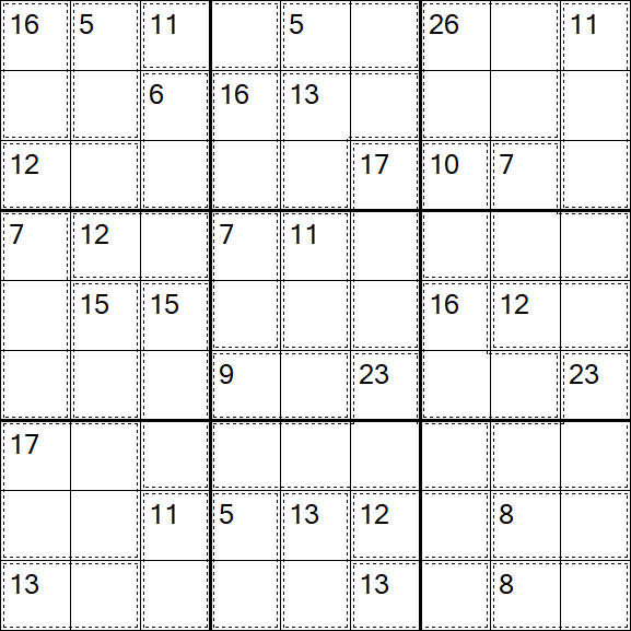 Killer Sudoku - Difficile