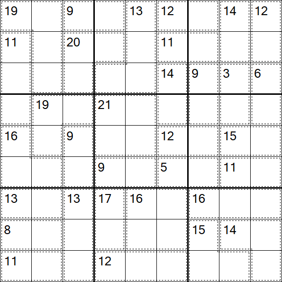 Killer Sudoku - Difícil