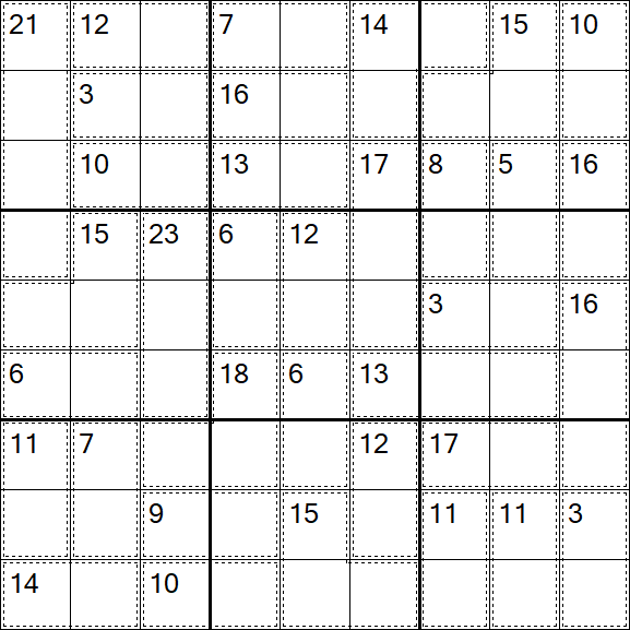 Killer Sudoku - Difficile