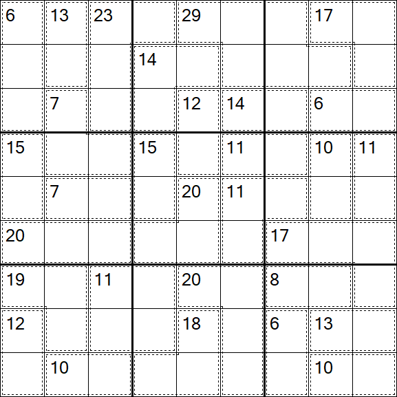 Killer Sudoku - Difficile