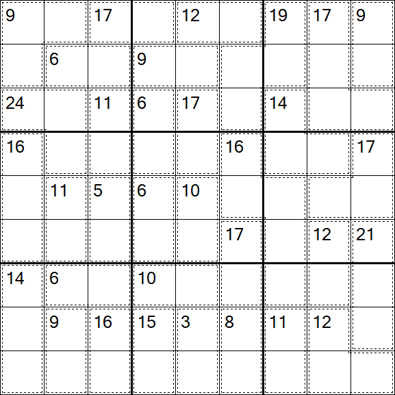 Killer Sudoku - Difficile