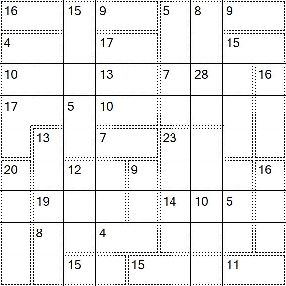 Killer Sudoku - Difficile