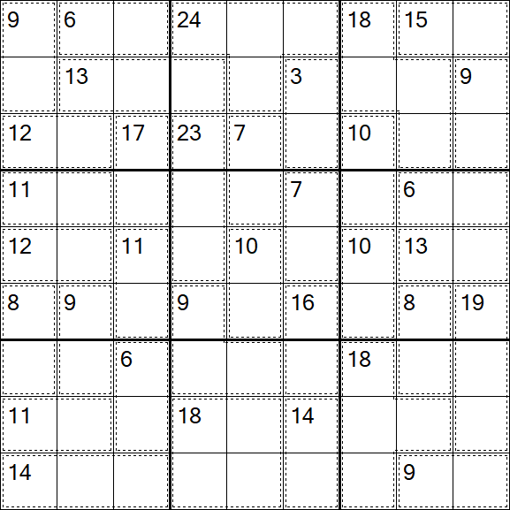 Killer Sudoku - Difficile