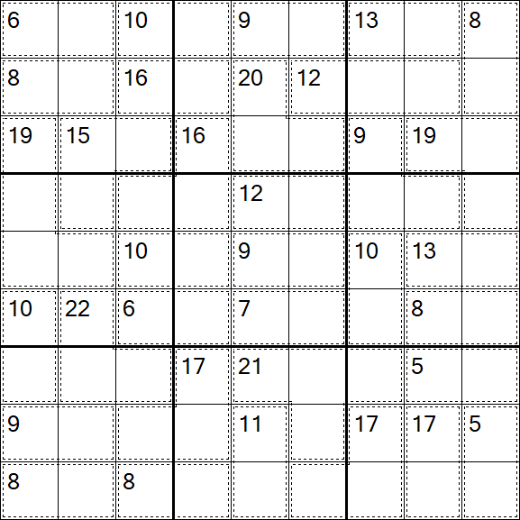 Killer Sudoku - Difficile