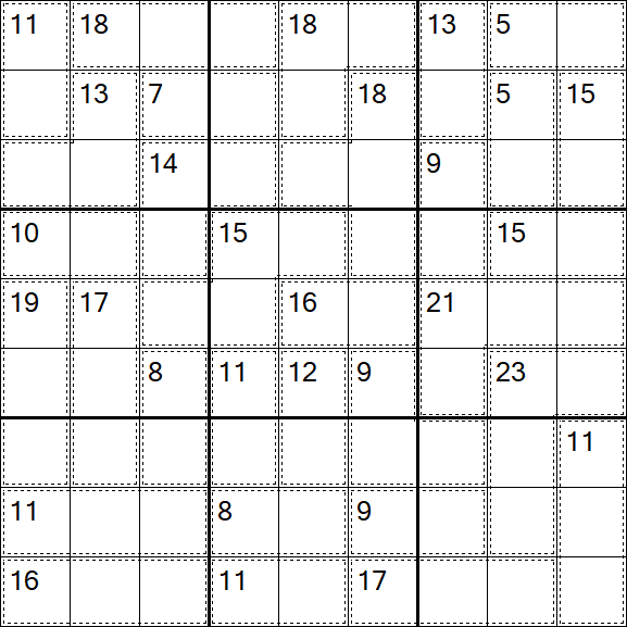 Killer Sudoku - Difficile