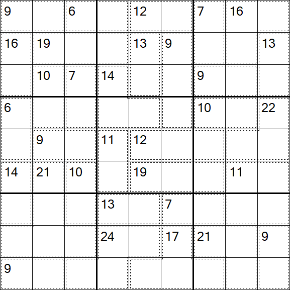 Killer Sudoku - Difficile