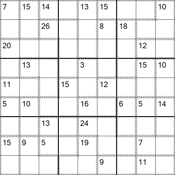 Killer Sudoku - Hard