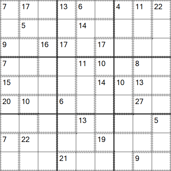 Killer Sudoku - Hard