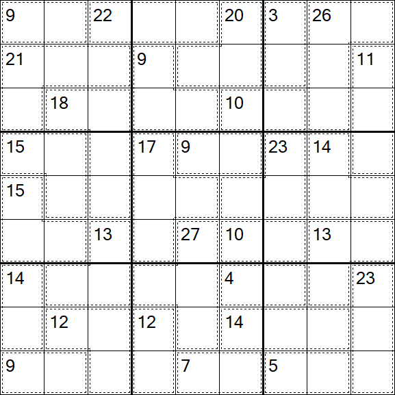Killer Sudoku - Hard