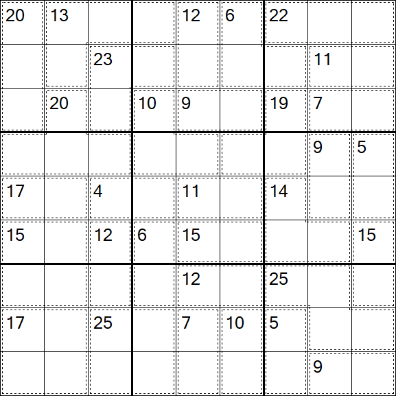 Killer Sudoku - Hard