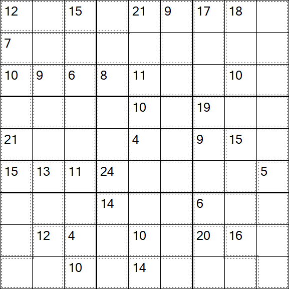 Killer Sudoku - Hard