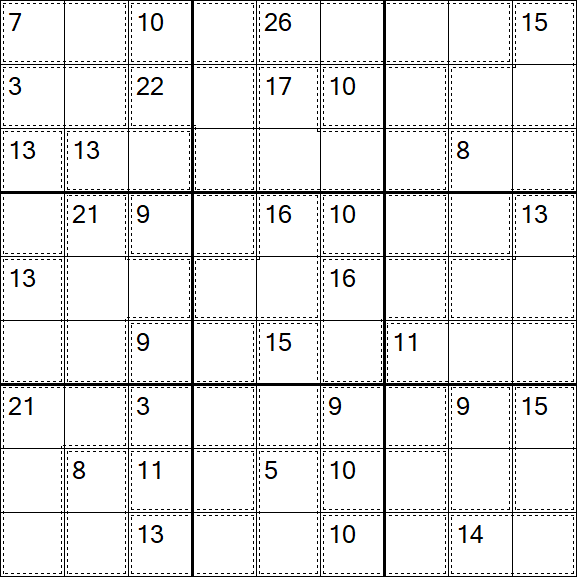 Killer Sudoku - Hard