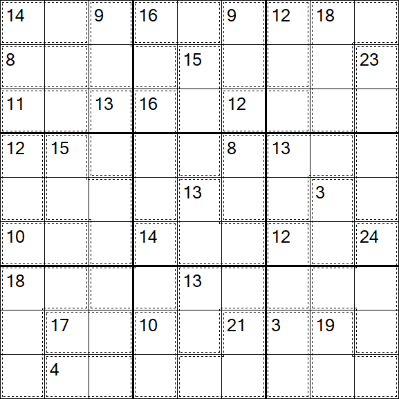 Killer Sudoku - Hard