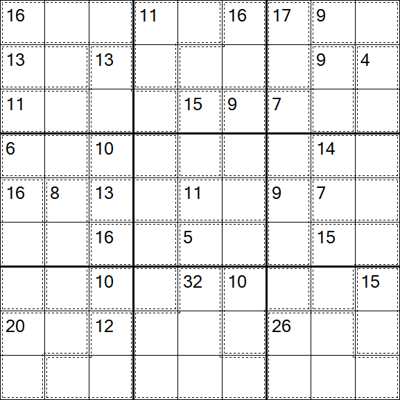 Killer Sudoku - Difficile