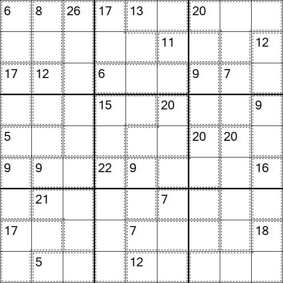 Killer Sudoku - Difficile