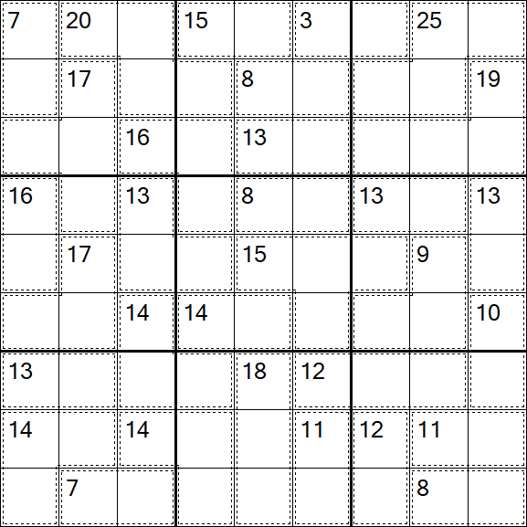 Killer Sudoku - Hard