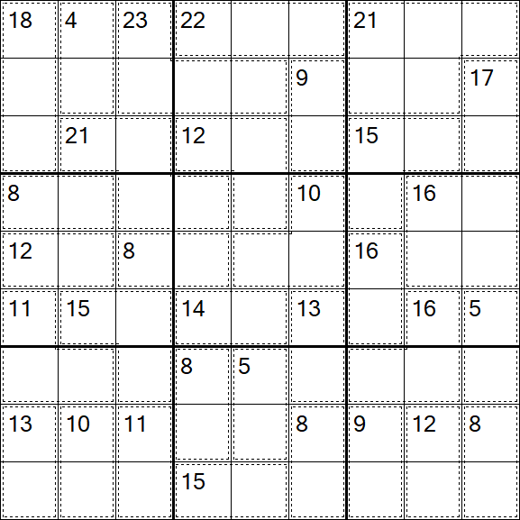 Killer Sudoku - Difícil