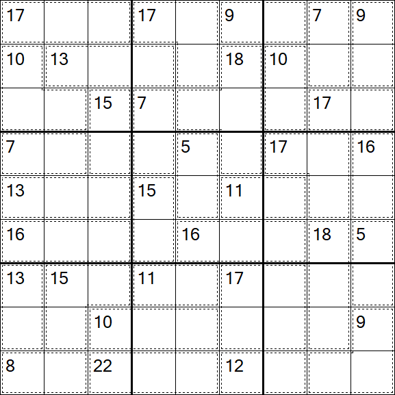 Killer Sudoku - Difícil
