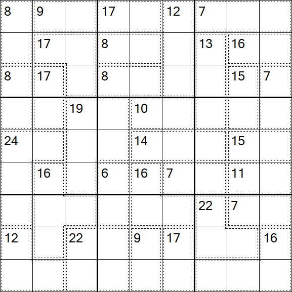 Killer Sudoku - Difícil