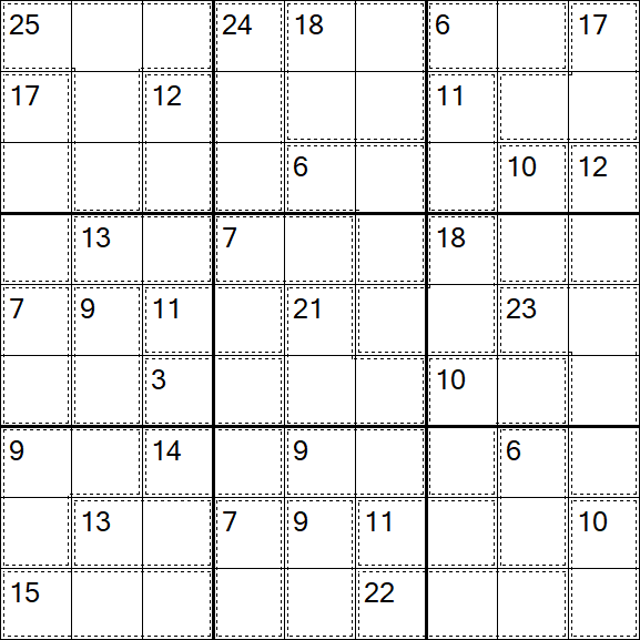 Killer Sudoku - Difícil