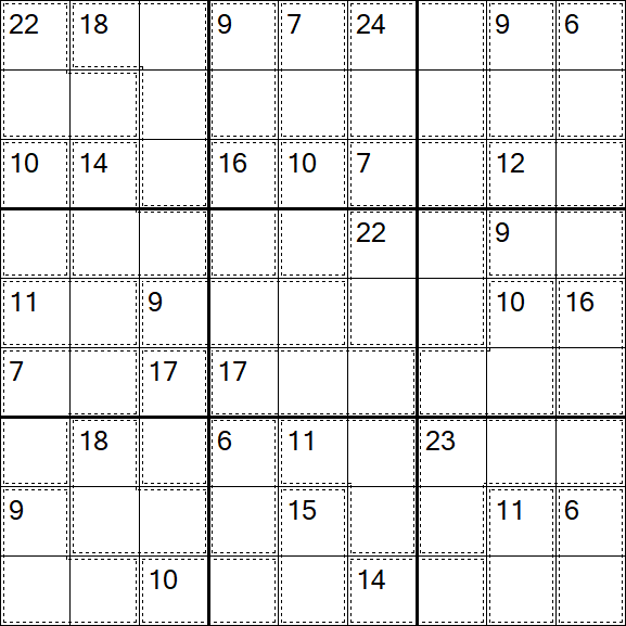 Killer Sudoku - Difícil