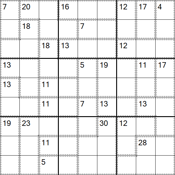Killer Sudoku - Hard