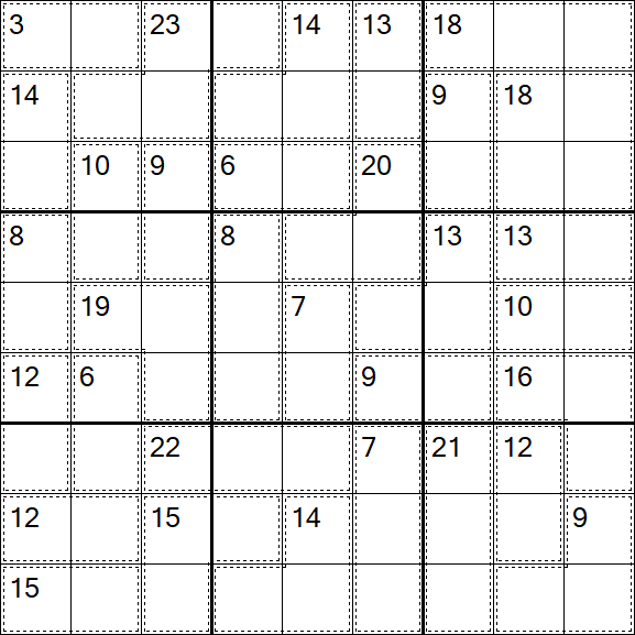 Killer Sudoku - Hard