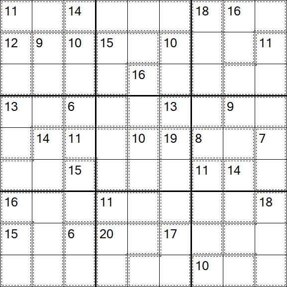 Killer Sudoku - Hard