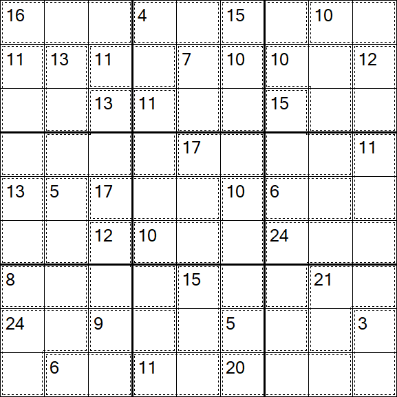Killer Sudoku - Hard