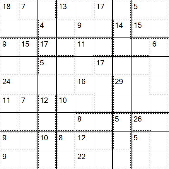 Killer Sudoku - Hard