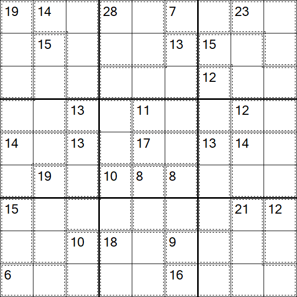 Killer Sudoku - Hard