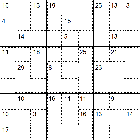 Killer Sudoku - Hard