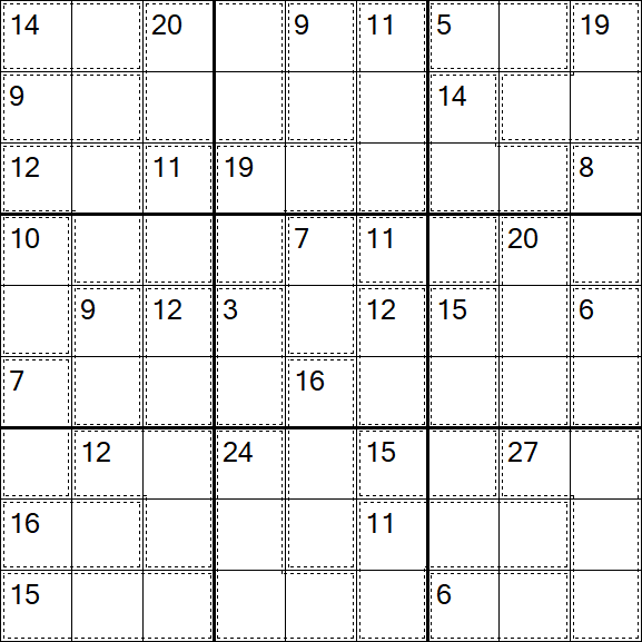 Killer Sudoku - Hard