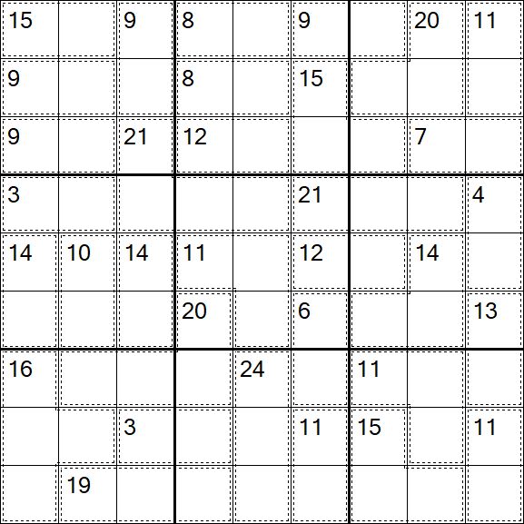 Killer Sudoku - Hard