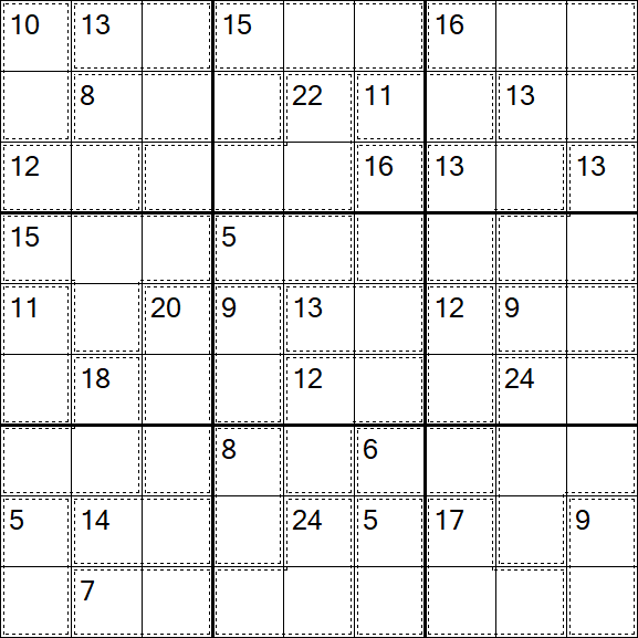 Killer Sudoku - Hard