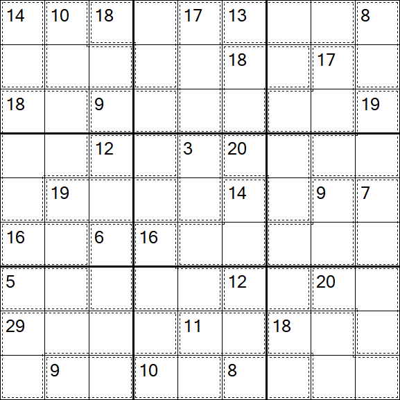 Killer Sudoku - Hard