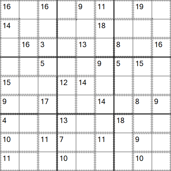 Killer Sudoku - Difícil